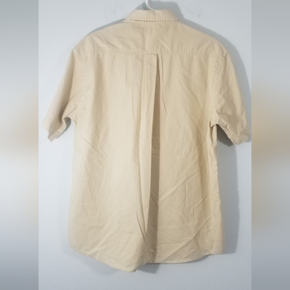 St. John's Bay Worry Free Button Up Collared Short Sleeve Tee. Size Large. - Picture 2 of 3